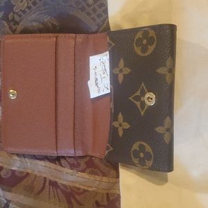 Louis vuitton  duo large snap wallet and louis vuitton credit card wallet